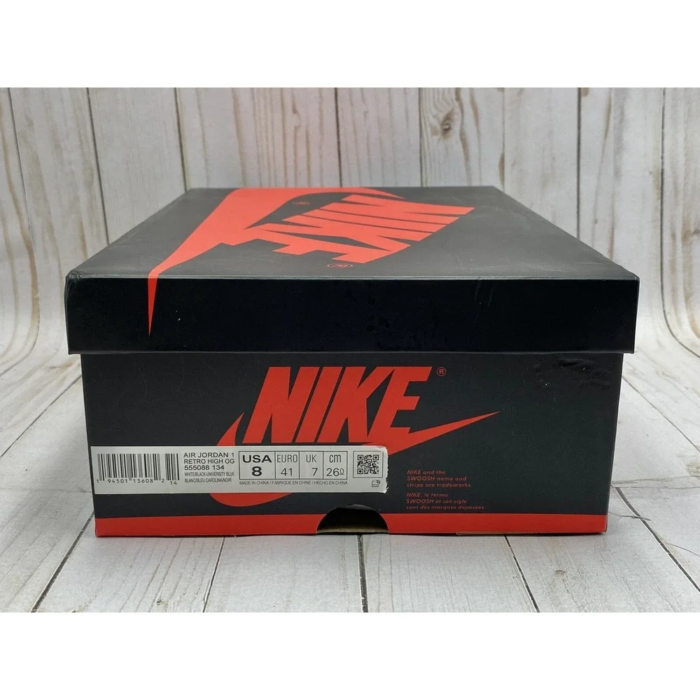 Nike Air Jordan 1 High OG University Blue‎ Size 8 555088‑134